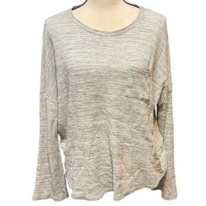 Madewell Long Sleeve Waffle Knit Pajama Top Shirt Women's Medium